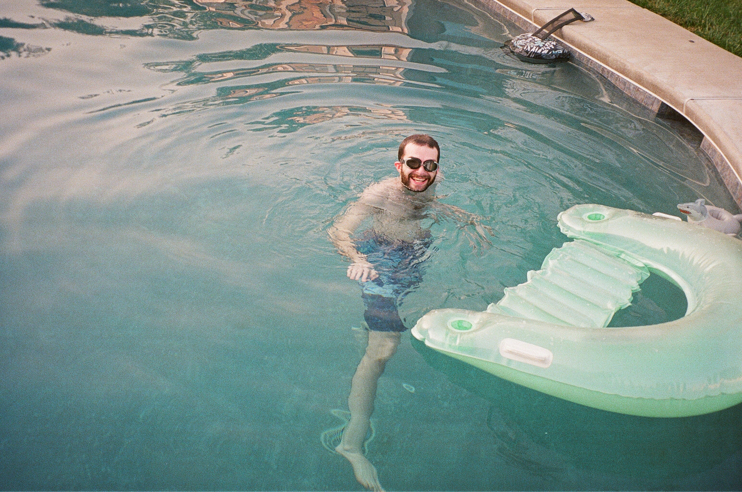 Matt in the pool